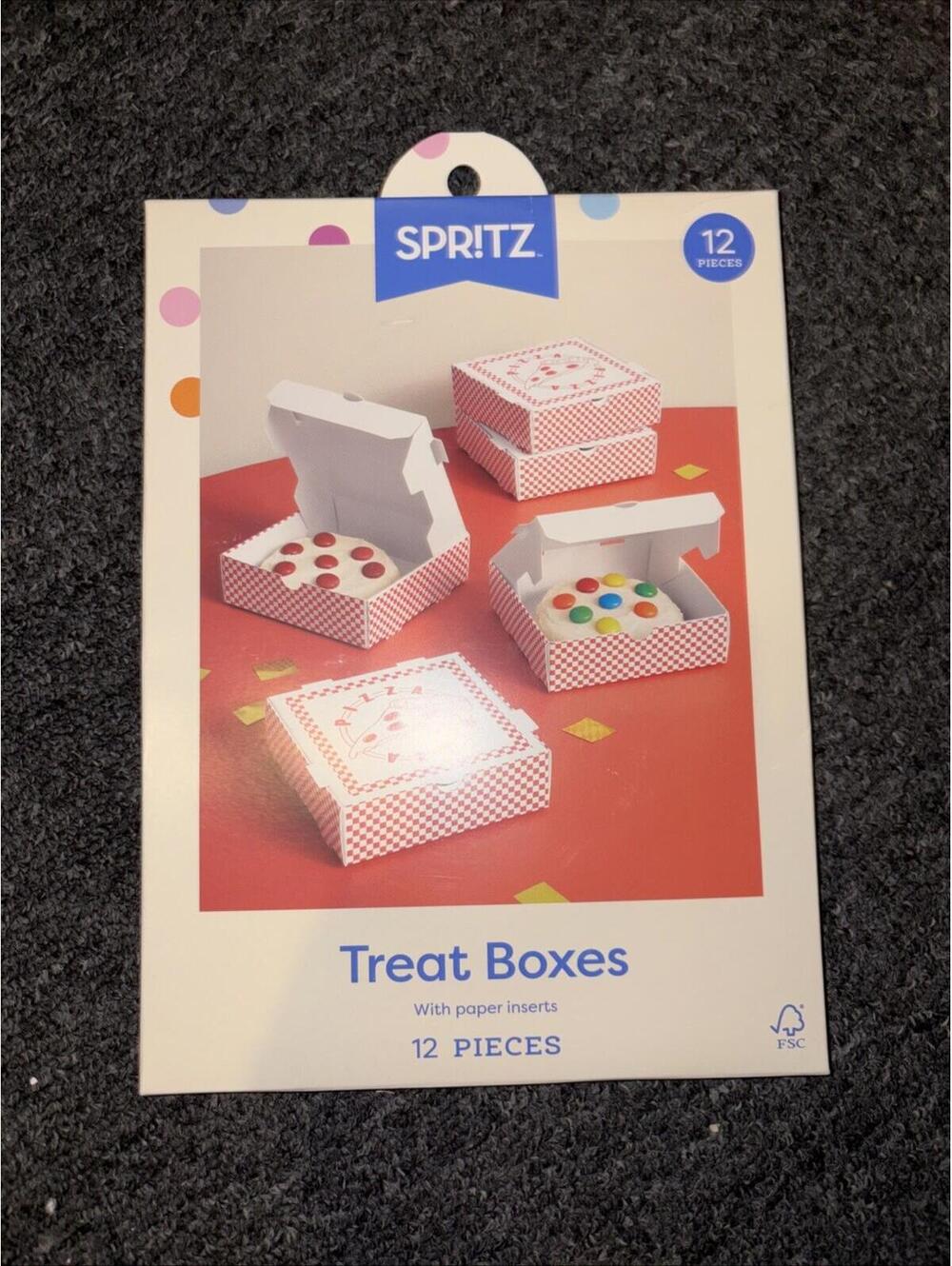 NEW spritz mini Pizza treat boxes with Pizza Box Design 1 Pack Of 12